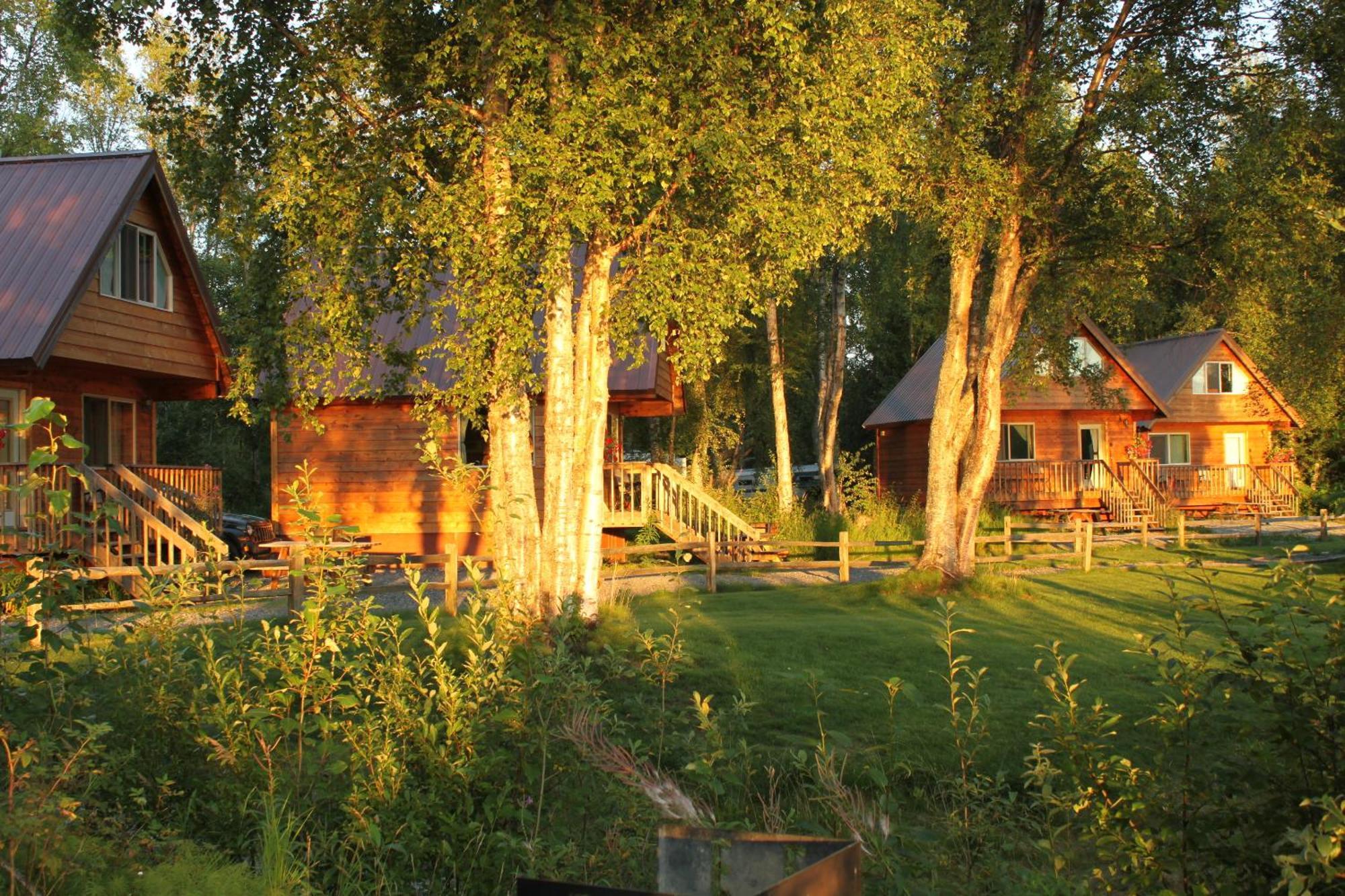 Susitna River Lodging, Riverside Cabins Talkeetna Esterno foto